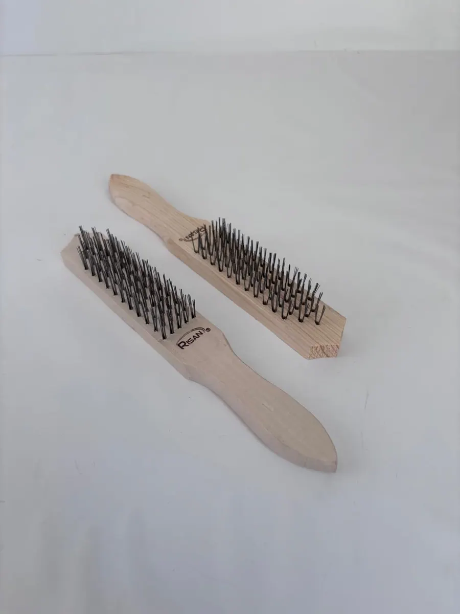 Wire Brush with Wooden Handle